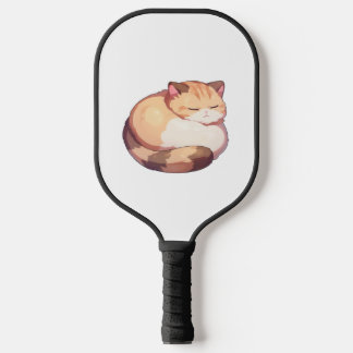 Niedlicher Munchkin Cat Sleeping Classic T - Shirt Pickleball Schläger
