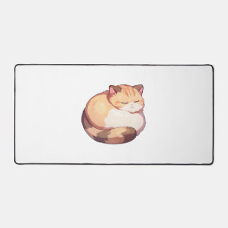Niedlicher Munchkin Cat Sleeping Classic T - Shirt Schreibtischunterlage