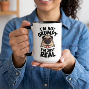 Niedlicher mürrischer Pug-Geschenk sarkastischer H Tasse