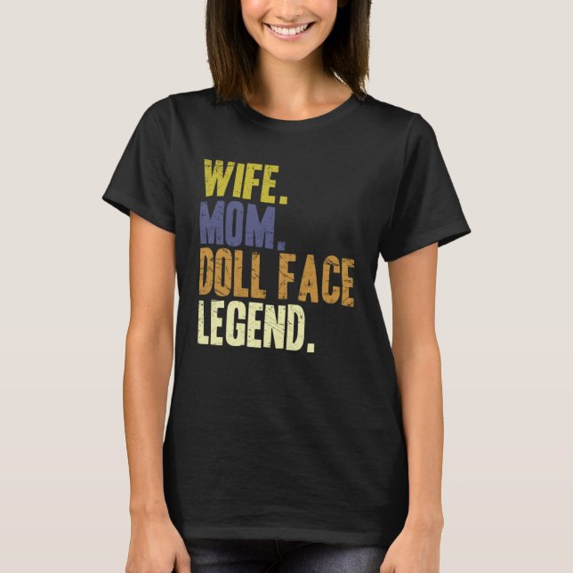 Niedlicher Muttertag Ehefrau Mama Puppentheater T-Shirt (Vorderseite)