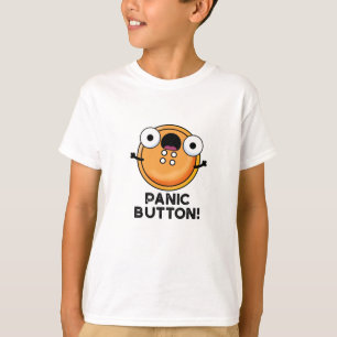 Niedlicher Nähpuffer mit Panic Button T-Shirt