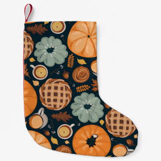 Niedlicher nahtloser Herbstverlauf Kleiner Weihnachtsstrumpf