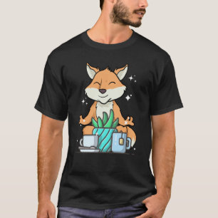 Niedlicher Namaste Fox Do Yoga Gartenkaffee T-Shirt