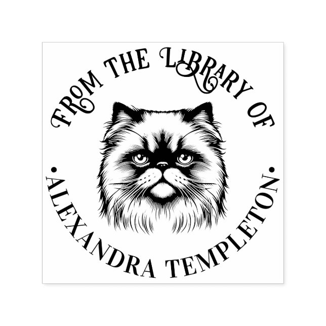 Niedlicher Name der Cat Face Library für den Himal Permastempel (Design)