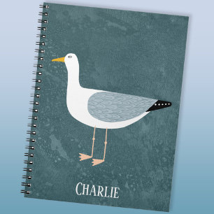 Niedlicher Name der Seagull Notizblock