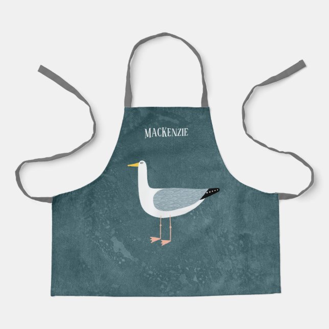 Niedlicher Name der Seagull Schürze (Vorderseite)