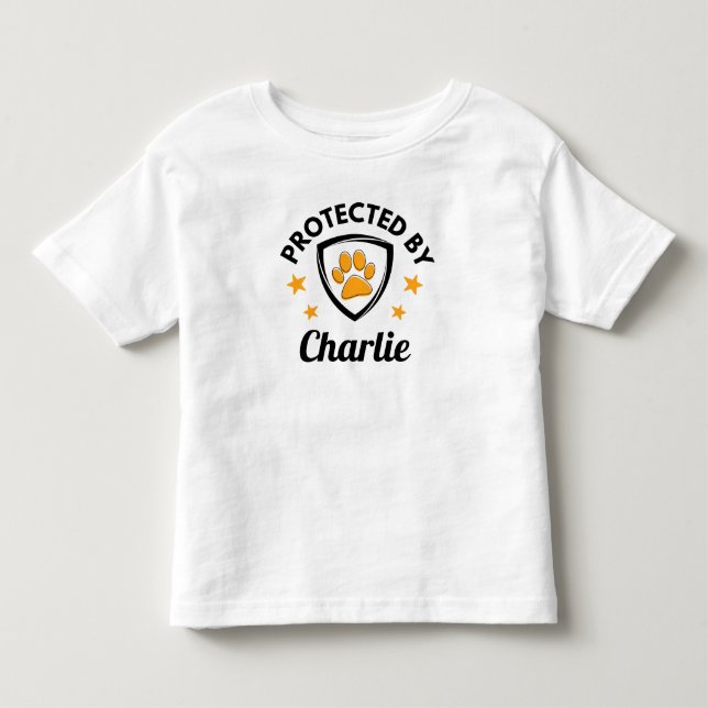 niedlicher Name des benutzerdefinierten Hundes "Pr Kleinkind T-shirt (Vorderseite)