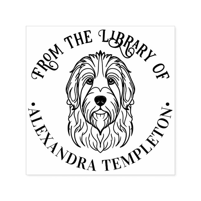 Niedlicher Name des Buches Permastempel (Design)