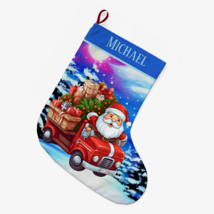 Niedlicher Name des Führerscheins Großer Weihnachtsstrumpf