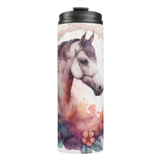 Niedlicher Name des Wasserrosters Pink Thermosbecher (Vorderseite)