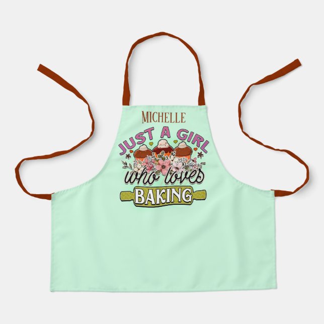 Niedlicher Name nur Lieben backen Schürze (Vorderseite)