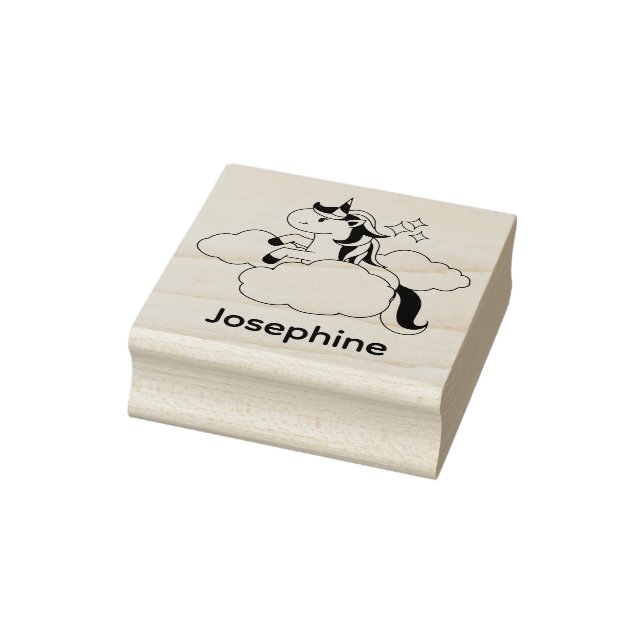 Niedlicher Name Unicorn Custom Gummistempel (Stempel)