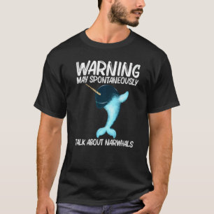 Niedlicher Narwhal für Männer Wale arktischer Ozea T-Shirt