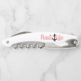 niedlicher nautischer ANCHOR + NAUTI LIFE-Brief | Kellnermesser