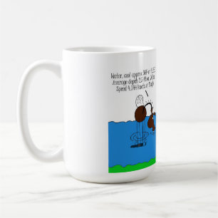 Niedlicher Nebenfluss-Überfahrt-PferdeCartoon Kaffeetasse