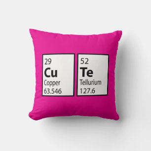 Niedlicher Nerd für Wissenschaft Kissen