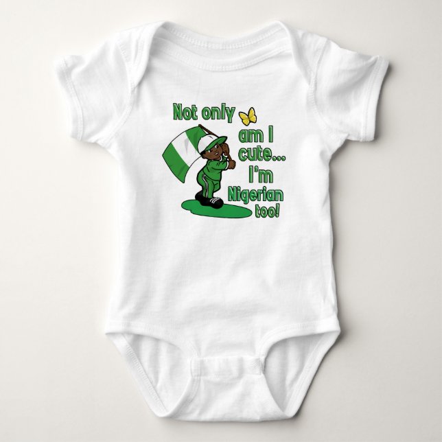 Niedlicher nigerischer Babyentwurf Baby Strampler (Vorderseite)