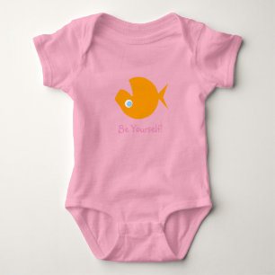 Niedlicher Nonkonformist Eccentric Funny Cartoon F Baby Strampler