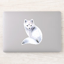 Niedlicher Nordic Fox mit floralen Markierungen