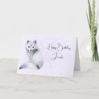 Niedlicher Nordic Fox mit floralen Markierungen Ge
