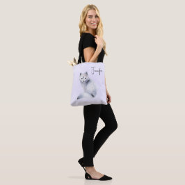 Niedlicher Nordic Fox mit floralen Markierungen Tasche