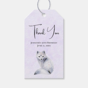 Niedlicher Nordic Fox mit floralen Markierungen Vi Geschenkanhänger