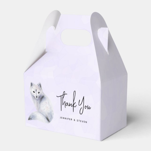 Niedlicher Nordic Fox mit floralen Markierungen Vi Geschenkschachtel (Vorderseite)