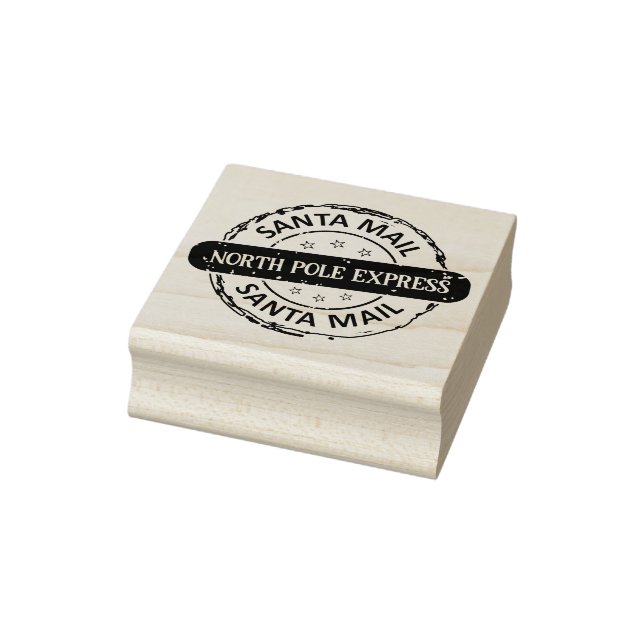 Niedlicher Nordpol Express Santa Mail Gummistempel (Stempel)