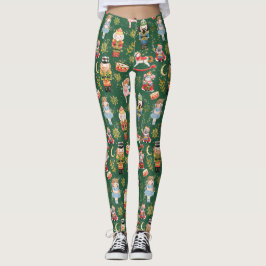 Niedlicher Nutcracker Ballet Green Leggings