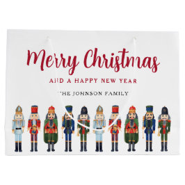 Niedlicher Nutcracker Frohe Weihnachten Große Geschenktüte