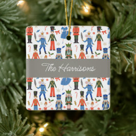 Niedlicher Nutcracker Personalisiert Weihnachten Keramikornament