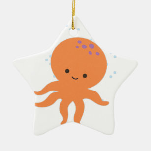 Niedlicher Octopus-Cartoon Keramikornament