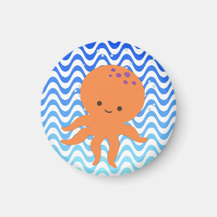 Niedlicher Octopus-Cartoon Magnet