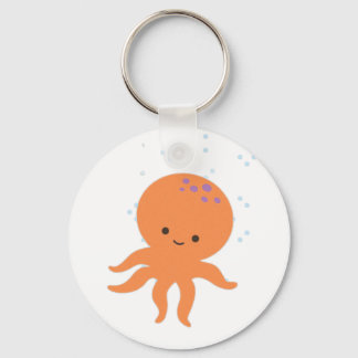 Niedlicher Octopus-Cartoon Schlüsselanhänger
