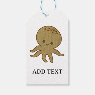 Niedlicher Octopus Cartoon Stickerei drucken Geschenkanhänger