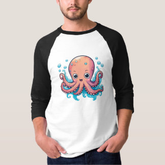 Niedlicher Octopus-T - Shirt - Ocean Lover's Delig