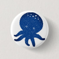 Niedlicher Oktopus Cartoon Alte Papierdrucke
