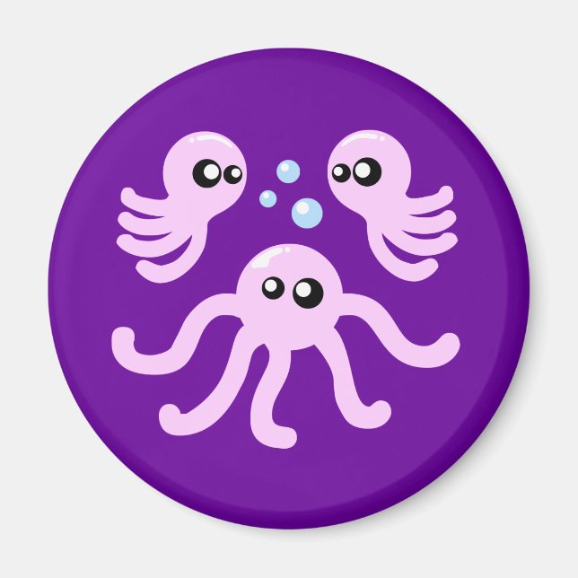 Niedlicher Oktopus Magnet (Vorne)