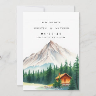 Niedlicher Online-Berg Save The Date