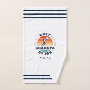 Niedlicher Opa Personalisiert Golf Lover Handtuch