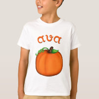 Niedlicher orange Kürbis für Ava