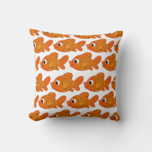 Niedlicher Orangenfisch anpassen Kissen