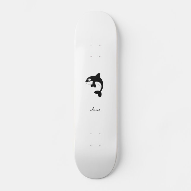 Niedlicher Orcawal Skateboard (Vorderseite)