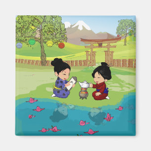 Niedlicher orientalischer inspirierter Tee durch Magnet