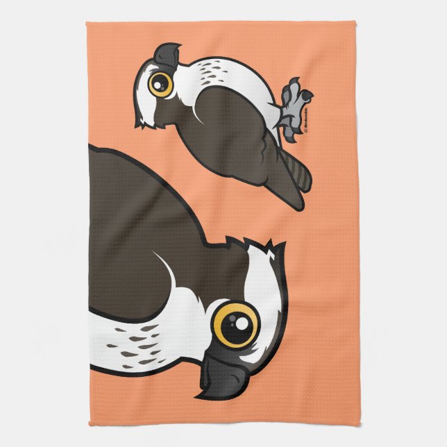 Niedlicher Osprey Geschirrtuch (Vertikal)