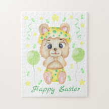 Niedlicher Osterbär für eine positive Stimmung