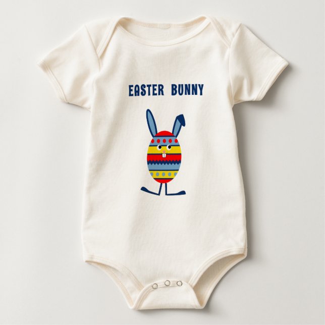 Niedlicher Ostereier Baby Strampler (Vorderseite)