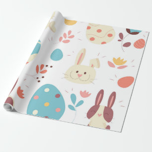 Niedlicher Ostereier Cartoon Geschenkpapier