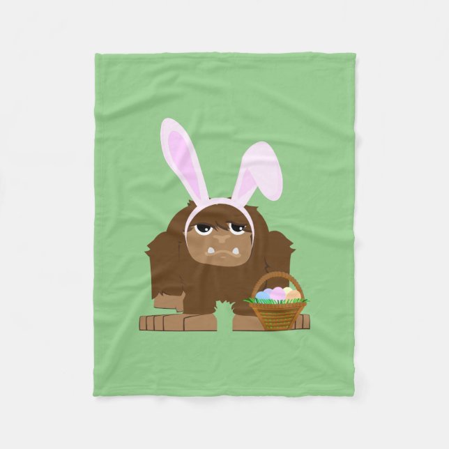 Niedlicher Osterfuß Fleecedecke (Vorderseite)