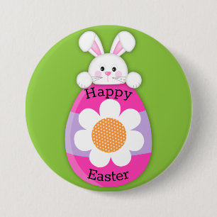 Niedlicher Osterhase Button